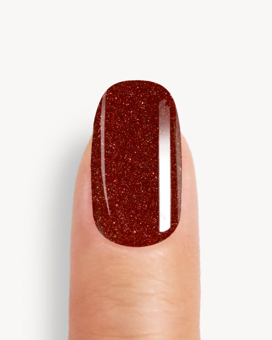 Red Shimmer UV Maniküre